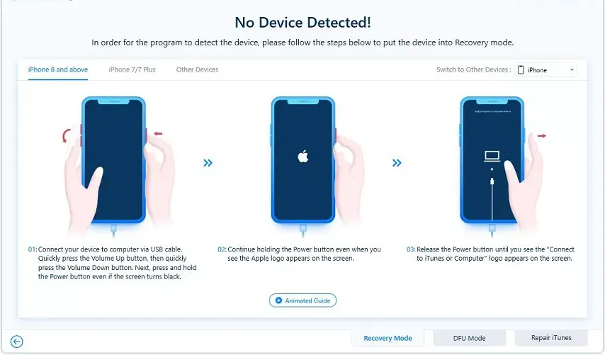 Déverrouillage de l'écran iPhone