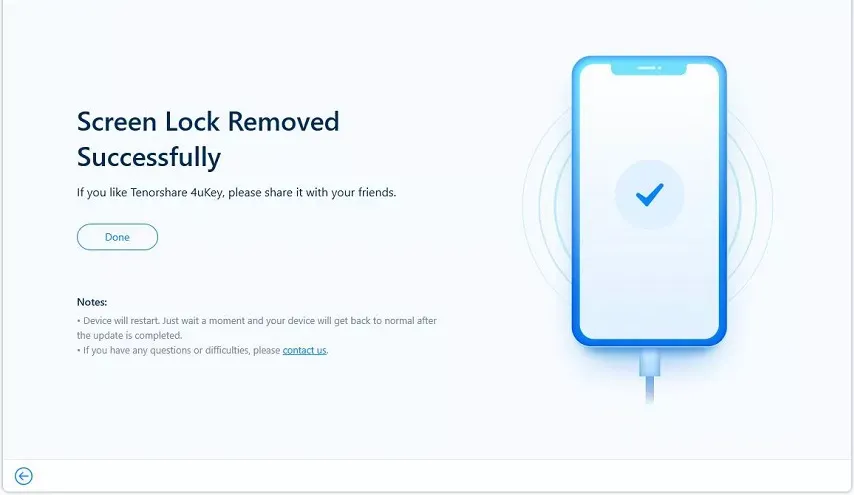 Déverrouillage de l'écran iPhone