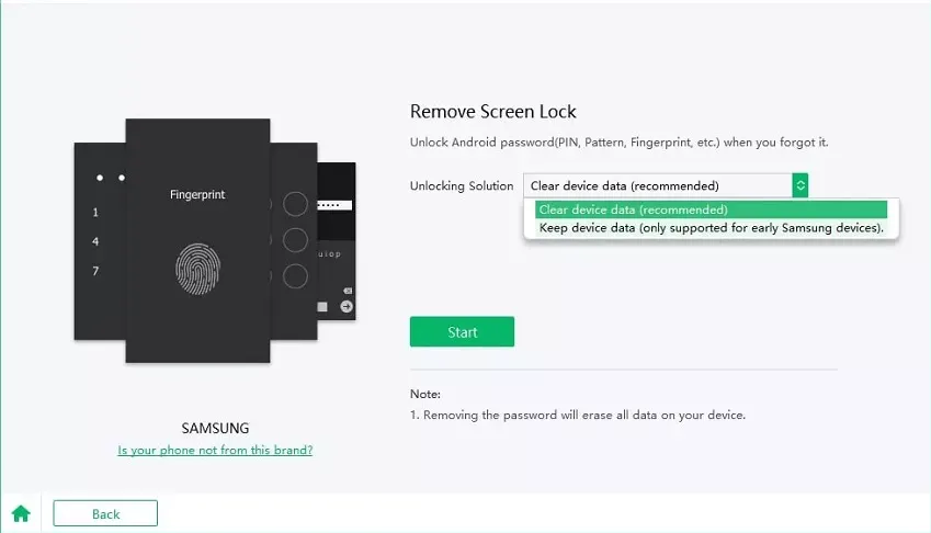 AiFone Android Déverrouilleur d'Écran
